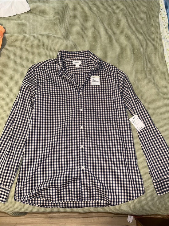 Sonoma Other - Sonoma Navy & White Gingham Button-Down Shirt - Men